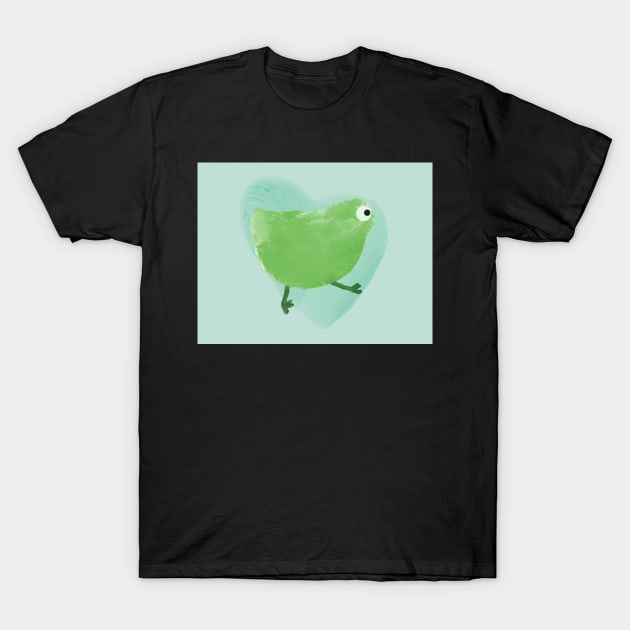 Green Easter Chicken T-Shirt by designsbyjuliee